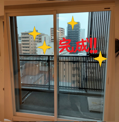 【大阪市】賃貸内窓を設置いたしました