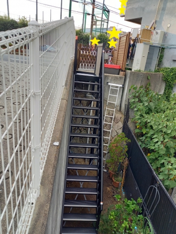【吹田市】階段の設置を行いました